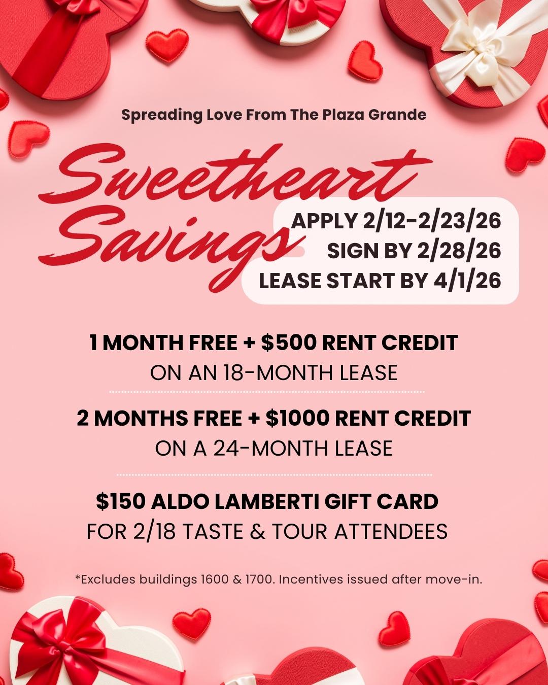 sweetheart savings