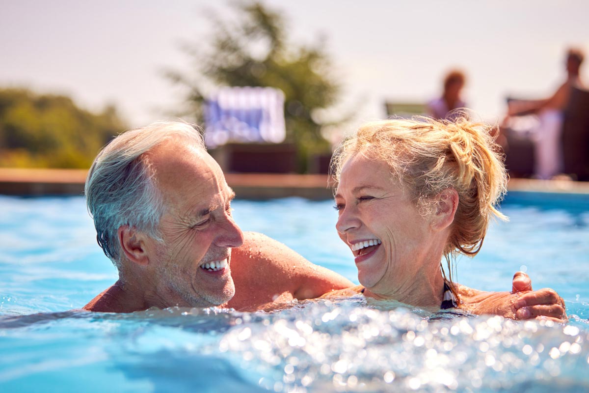 Relaxing In Swimming Pool