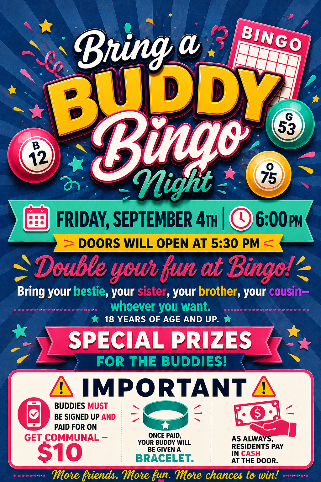Buddy Bingo 9-4